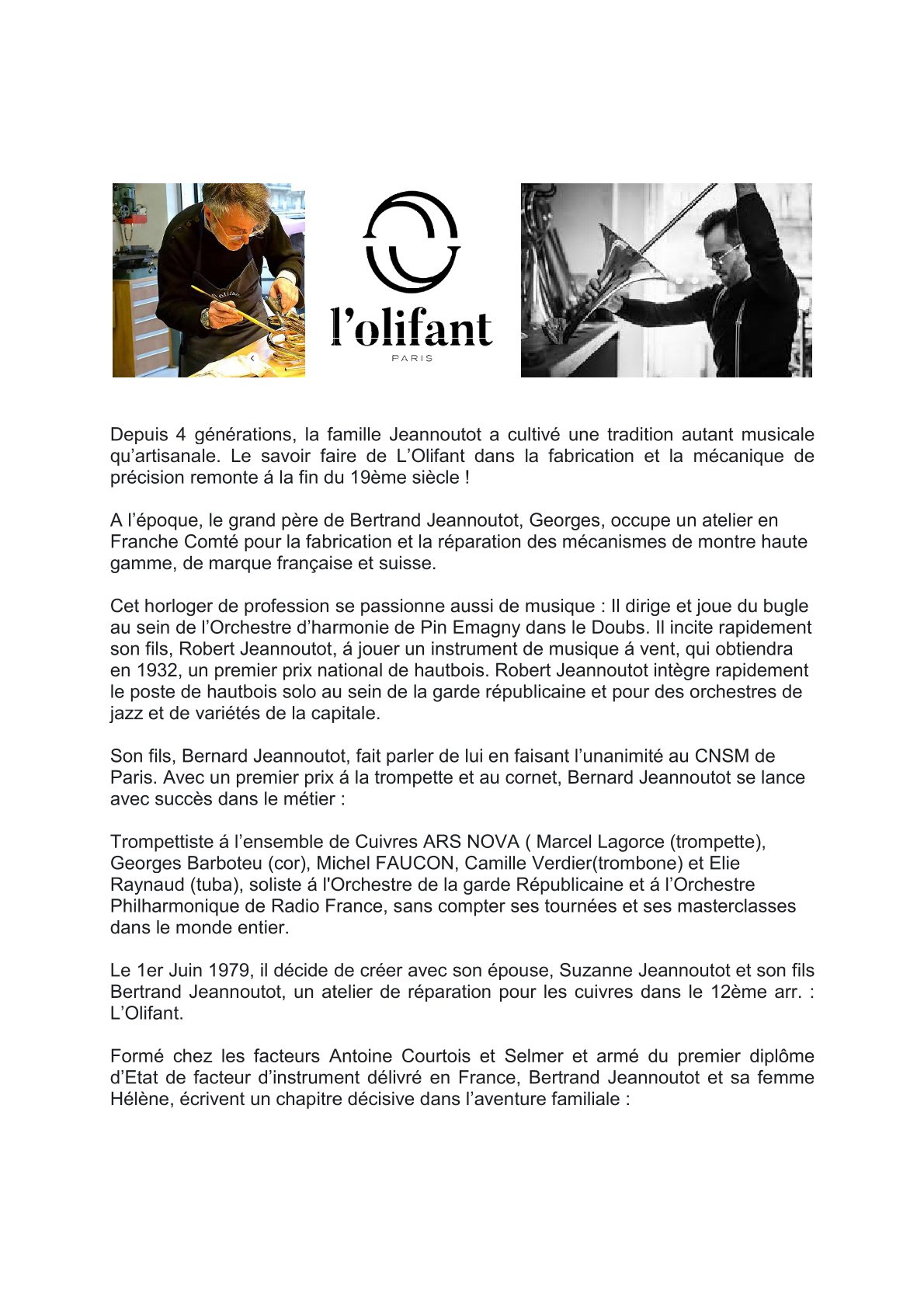 fiche de presentation lOlifant1